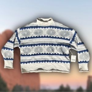 a.n.a Aztec Knit Sweater Sz L NWT